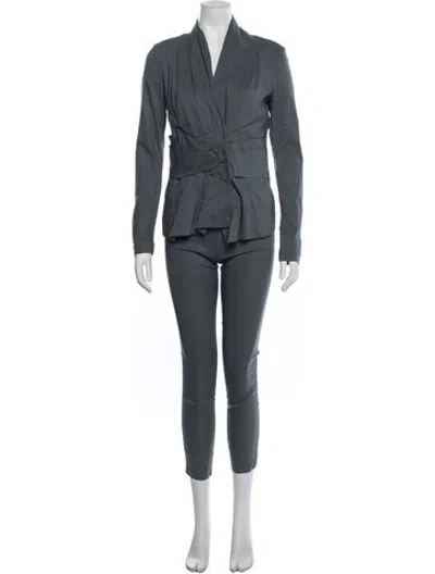 Pre-owned Malloni Pantsuit In Grey