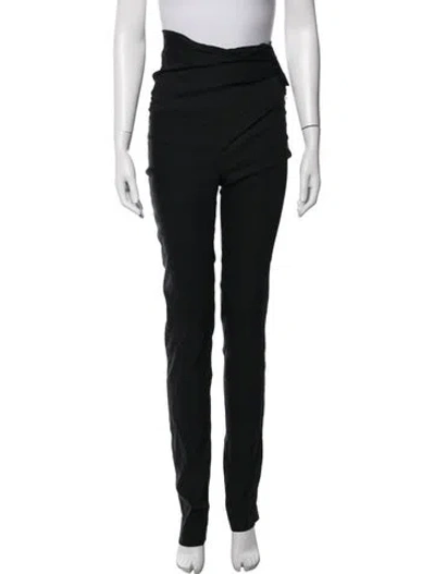 Pre-owned Malloni Skinny Leg Pants In Black