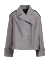 Malloni Woman Jacket Lead Size 4 Cotton