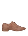 Malloni Woman Loafers Brown Size 11 Soft Leather In Brown