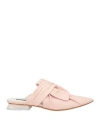 Malloni Woman Mules & Clogs Light Pink Size 8 Soft Leather In Pink