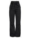 Malloni Woman Pants Black Size 8 Cotton, Linen In Black