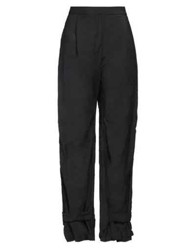 Malloni Woman Pants Black Size 6 Polyester, Wool, Elastane