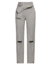 Malloni Woman Pants Off White Size 6 Cotton, Linen