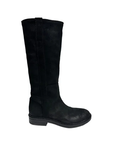 Mally - Black Suede Boot Art.7003a (4036) 7003a