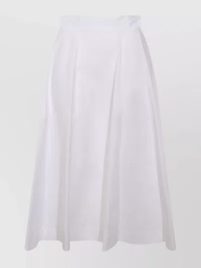 Malo A-line High Waist Midi Skirt