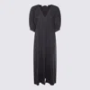 MALO MALO BLACK LINEN DRESS