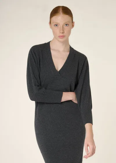 Malo Abito In Cashmere In Black