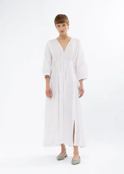 Malo Abito In Cotone In White