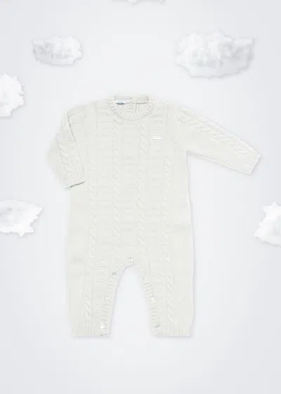 Malo Baby Onesie In Cashmere In White