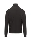 Malo Basic Mock-neck Sweater In Nero