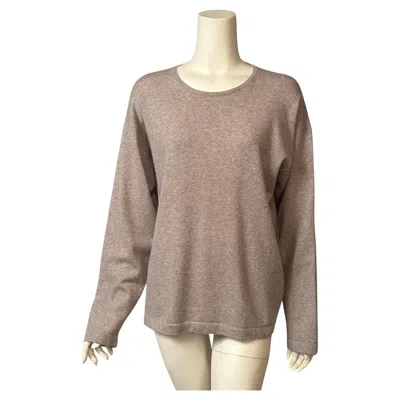 Pre-owned Malo Beige Cashmere Pullover Sweater For A Man Or Woman In Brown