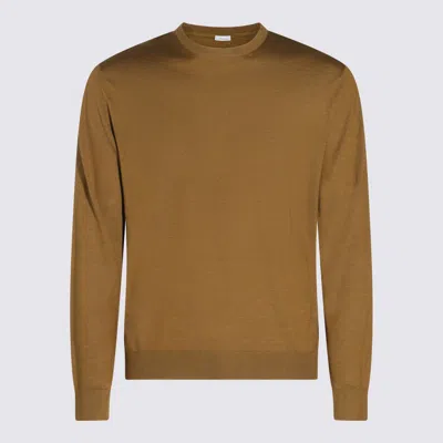 Malo Beige Wool Knitwear In Olio
