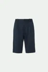 Malo Stretch Cotton Bermuda Shorts In Blue