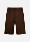 Malo Bermuda In Misto Cotone In Brown