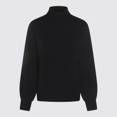MALO BLACK COTTON KNITWEAR