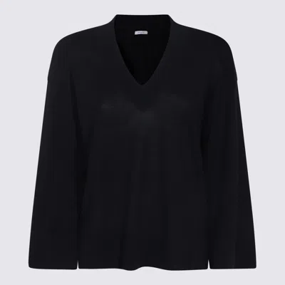 Malo Black Cotton Knitwear In Multicolor