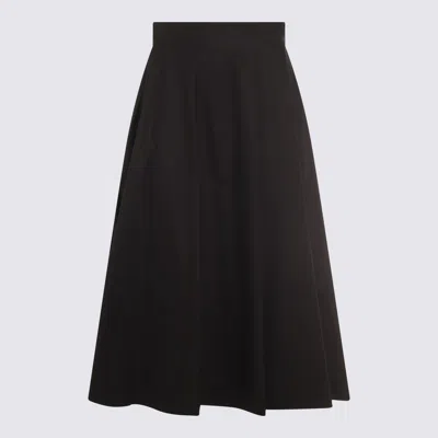 MALO BLACK COTTON SKIRT