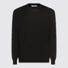 Malo Maglia Girocollo In Cashmere E Seta In Black