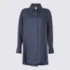 Malo Relaxed Fit Longline Shirt With Back Pleat