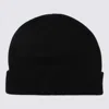 Malo Black Wool Beanie In Black