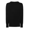 MALO MALO BLACK WOOL KNITWEAR