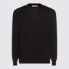 Malo Maglia Girocollo In Cashmere E Seta In Black