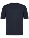 Malo Blue Crew Neck Relaxed Fit T-shirt In Blue