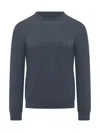 Malo Blue Solid Regular Sweaters In Blue