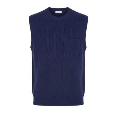 Malo Blue Wool Men's Sweater