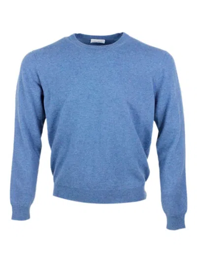 MALO MEN BLUE WOOL SWEATER, M LUXURY SWEATERS & KNITWEAR FOR MEN DARVEYS