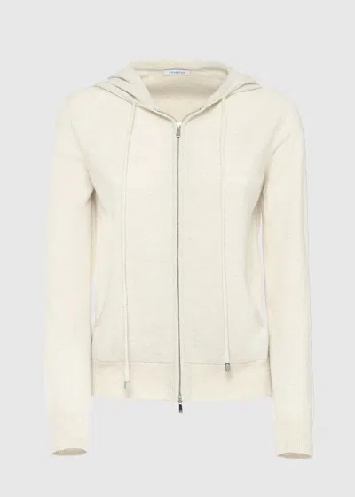 Malo Bomber In Cashmere In White