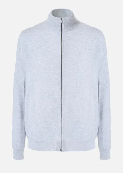Malo Bomber In Cashmere In Gray