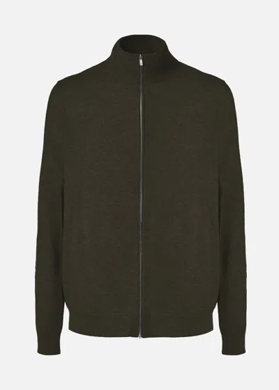 Malo Bomber In Cashmere In Brown