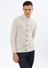 Malo Bomber In Cotone In White