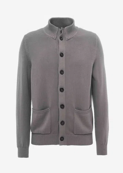 Malo Bomber In Cotone In Gray
