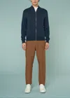 Malo Bomber In Cotone Makò In Blue