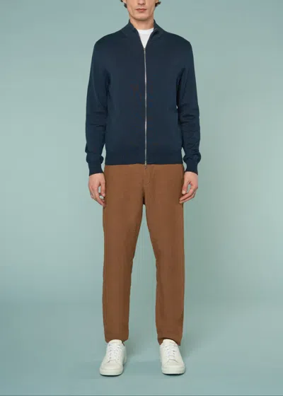 Malo Bomber In Cotone Makò In Blue