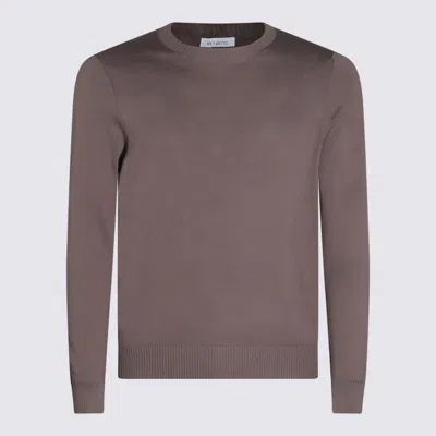 MALO MALO BROWN COTTON KNITWEAR