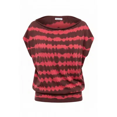 Malo Brown Cotton Women T-shirt In Multi