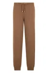 Malo Brown Soft Camel-colored Pants With Adjustable Waist. In Brown