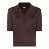 Malo Brown Wool Polo Shirt