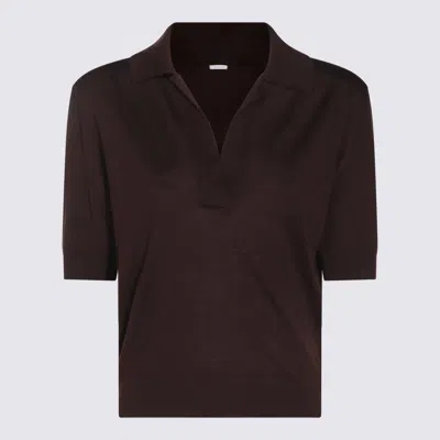 Malo Brown Wool Polo Shirt