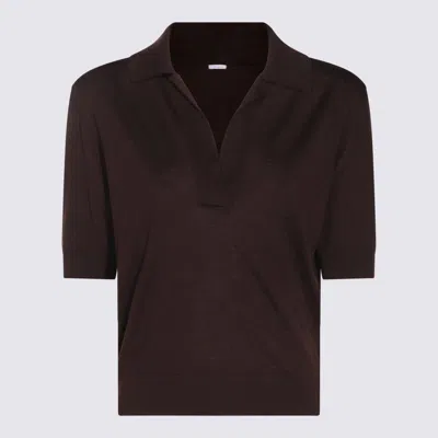 Malo Brown Wool Polo Shirt