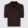 Malo Brown Wool Polo Shirt In Multicolor
