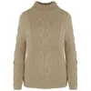 Malo Brown Wool Sweater In Brown
