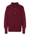Malo Cashmere Polo Shirt In Red