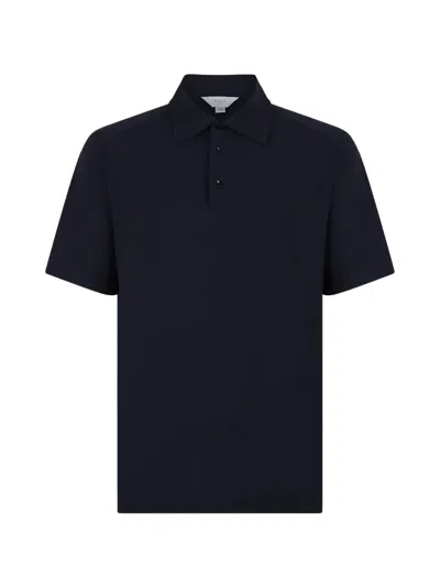 Malo Button Polo Shirt In Blue
