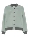 Malo Buttoned Bomber Jacket In Green