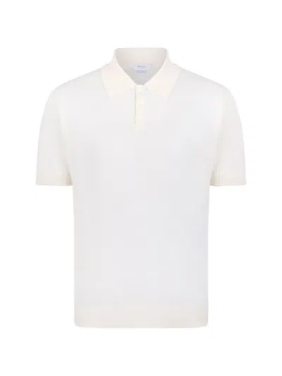 Malo Buttoned Polo Shirt In Neutral